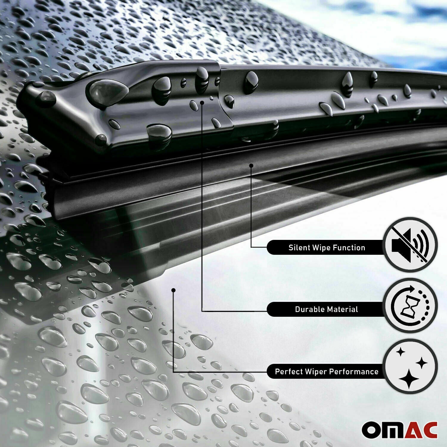 Front + Rear Wiper Blades Set fits Chevrolet Equinox 2012-2023 Windshield