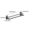 thumbnail image 3 of Popular Picks, Bathroom Non-Perforated Slipper Rack, Wall-Mounted Shoe Rack for Bathroom Door and Storage Organization Akmoler Under 10 | Stainless Steel, Gray [New Arrival], 3 of 7