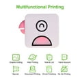 thumbnail image 3 of Pocket Thermal Printer with Integrated Cutter,Portable Wireless Inkless Printer with 1 Fridge Magnet for Learning Assistance,Study Notes,Journal,Fun,Work & Receipts,Pink, 3 of 9