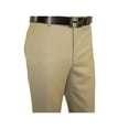 thumbnail image 5 of Mens MANTONI Flat Front Pants All Wool Super 140's Classic Fit 40901 Beige, 5 of 5