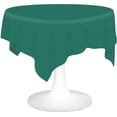 thumbnail image 1 of GHSDFBB Dark Green Plastic Tablecloths 3 Pack Disposable Table Covers 84 Inches Circle Shower Party Tablecovers PEVA Vinyl Table Cloths for Round Tables up to 6 ft and Picnic BBQ Birthday Weddin, 1 of 7