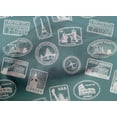 thumbnail image 5 of oneOone Cotton Poplin Dusty Teal Green Fabric Travel Dress Material Fabric Print Fabric By The Yard 42 Inch Wide, 5 of 6