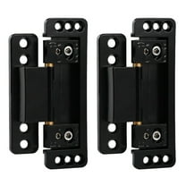 2 Pack Adjustable Concealed Door Hinges,Ultra Thin Zinc Alloy Hidden Hinges for Cabinet and Interior Doors,133lbs Load Capacity