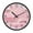 Pink Background Rainbow, variant on Voice Activated Clock with Glow Light 12 Inch Large Silent Wall Clock Battery Operated for Home Decor Cute Cartoon Crab