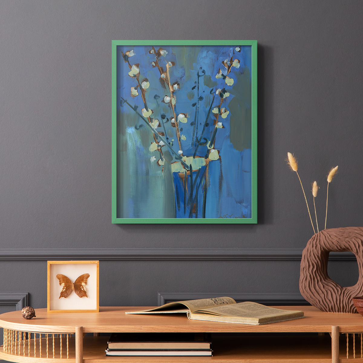 Winter Willow II Framed Print - Solid Wood in Single Picture Frame Solid Wood 2 Framed Print