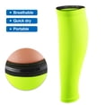 thumbnail image 3 of Unique Bargains 1 Pair Calf Compression Sleeve Leg Compression Socks Sore Muscles Polyester Green M Size, 3 of 7