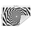 thumbnail image 3 of ZNDUO Placemats, 4 PCS Heat Resistant Stain Resistant Woven PVC Insulation Placemats, Durable Washable Elegant Table Mats for Dining-Abstract Spiral, 18"x12", 3 of 6