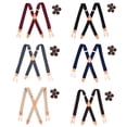 thumbnail image 4 of Mens Back Button Suspenders Heavy Duty Adjustable Elastic Black, 4 of 8