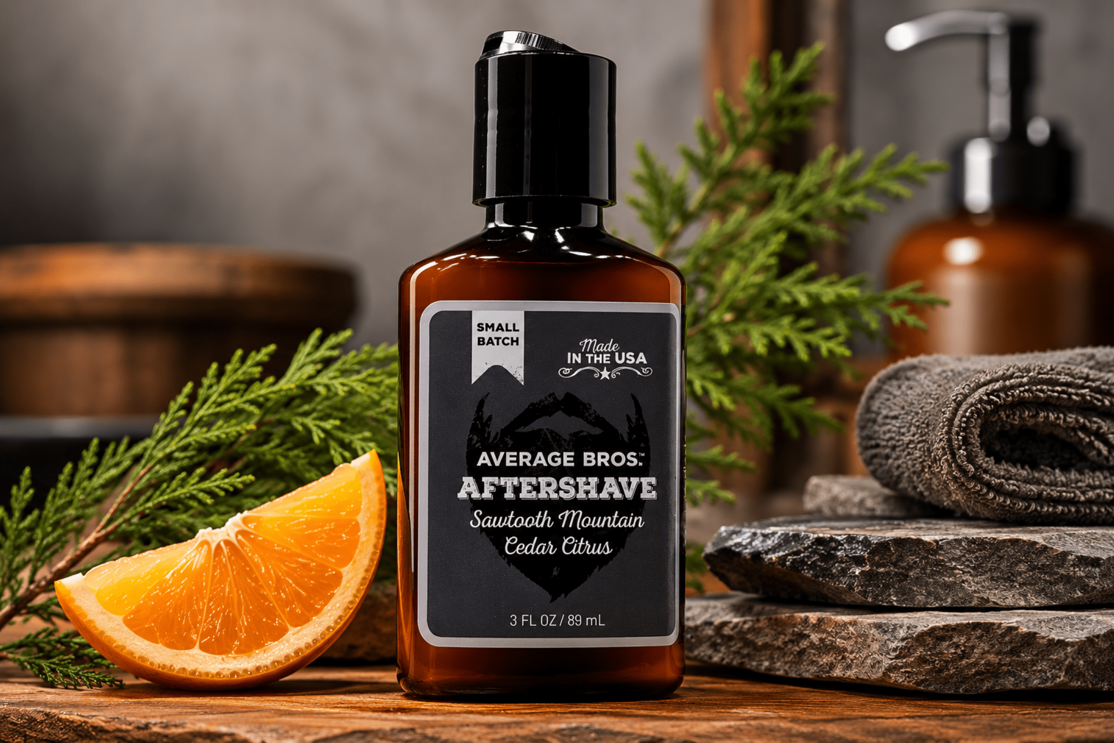 Sawtooth Mountain Cedar Citrus Aftershave