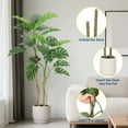 thumbnail image 5 of OUTGOODS 5/6FT Faux Monstera Plant, Realistic Artificial Tree, Green, UV Resistant Indoor/Outdoor, 5 of 8