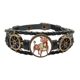 thumbnail image 1 of Símbolo del zodiaco Tauro constelación Pulsera marina tejida en cuero, 1 of 4