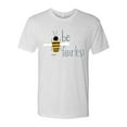 thumbnail image 2 of Wild Bobby, Be Fearless Buzzing Bee Pop Culture Mens Premium Tri Blend T-Shirt, Heather White, Large, 2 of 3