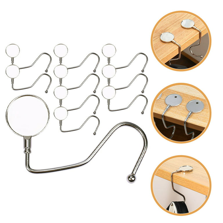 10Pcs Purse Hook Hanger Purse Table Hook Holder Bag Hanger Table Hook for  Table Desk 