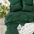 thumbnail image 6 of Andency Full Size Comforter Set Bed in a Bag Dark Green - 7 Pieces Boho Tassel Soft Lightweight Bedding Comforter Sets, All Season Fringe Bed Set with Comforter, Sheets, Pillowcases & Shams, 6 of 8
