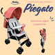 thumbnail image 2 of Carriola Bastón Plegado Compacto Viajera iBaby Piegato Ultra Ligera rosa, 2 of 9