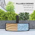thumbnail image 4 of Outsunny 20" Fillable Umbrella Base, Water Sand Filled, Fit 1.5"/1.9" Pole, 4 of 10