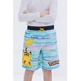 thumbnail image 2 of Pokemon Little Boys' Swimwear Bathing Suit Swim Trunks UPF 50+ Pikachu Blue Multi, 2 of 4