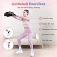 thumbnail image 4 of kisnbld Adjustable Kettlebell Set, 2 in 1 Free Weights Dumbbells & Kettlebell Set for Women with Fast Adjustment, Each 2lb 3lb 4lb 5lb Hand Weights Set for Home Gym & Outdoor Exercise Training, 4 of 8