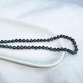 thumbnail image 4 of Yami 5.5-6mm Black Pearl Necklace with Cultured Pearls & Sterling Silver Clasp 18+2in Length Valentine's Day Jewelry Gift, 4 of 10