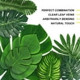 thumbnail image 6 of 88 Pieces Palm Jungle Leaves 8 Kinds Faux Tropical Monstera Leaves with Stems for Hawaiian Luau Beach Theme, 6 of 6