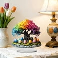 thumbnail image 4 of Huevos de Pascua Decorativos para la Decoración Del Hogar Soporte de Acrílico con Coloridos Árboles Y Huevos Decoración de Vacaciones para Dormitorio de Estudio O Mesas de la Sala de Estar, 4 of 6