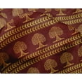 thumbnail image 4 of oneOone Silk Tabby Fabric Arrow & Tree Block Printed Craft Fabric BTY 42 Inch Wide, 4 of 4