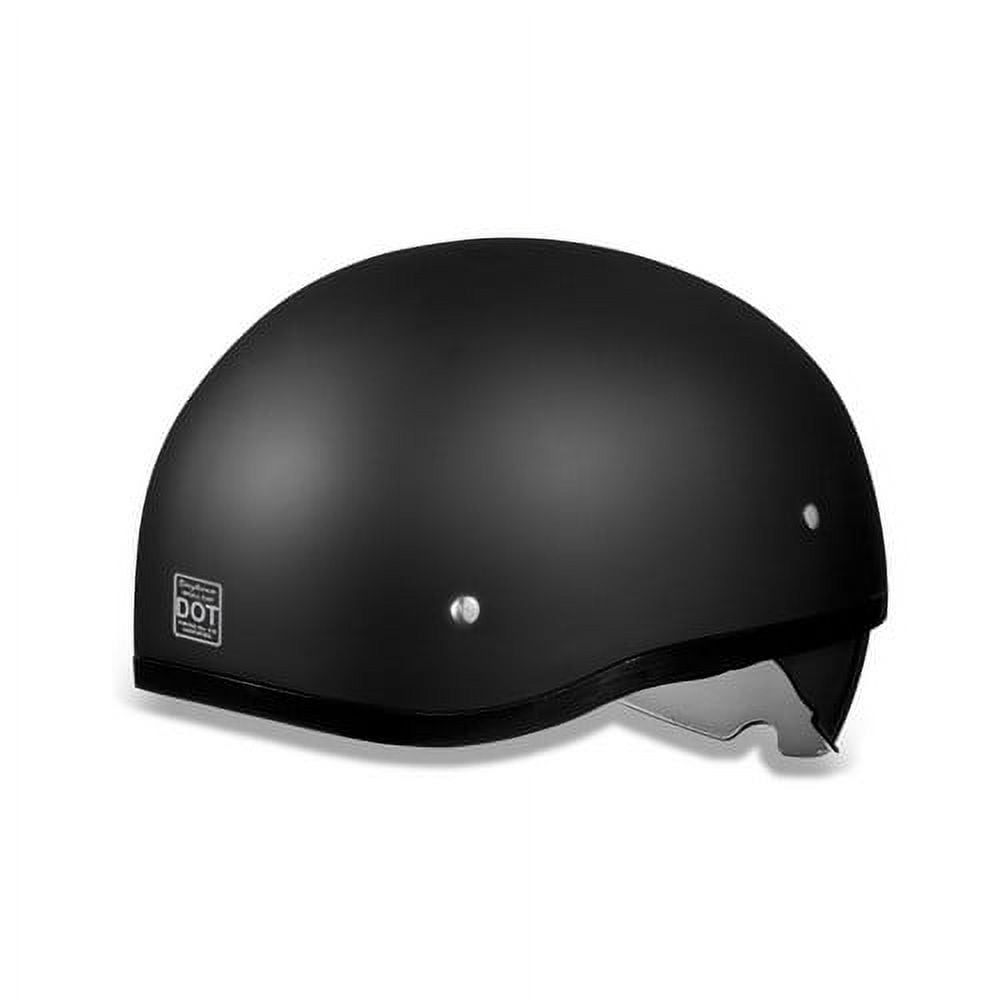 Daytona DS8 Half Shell With Inner Visor Motorcycle Helmet Dull/Gloss Black Sizes