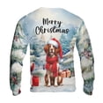 thumbnail image 2 of Merry Christmas Brittany Spaniel Enjoys Woofmas Winter Xmas Holiday All Over Print 3D Sweatshirt Unisex Merch Brittany Dog Lover Gifts Idea - 02022, 2 of 6