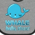 thumbnail image 4 of Inktastic Whale, Hello There Boys or Girls Baby Bib, 4 of 4