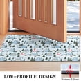 thumbnail image 3 of Light Blue Christmas House and Tree Pattern Door Rugs,Washable Non Slip Door Mats Indoor,Decorative Door Mats,Entry Mat Indoor for Entrance,Bedroom,Kitchen,Bathroom,17"x30", 3 of 6