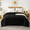 Black, variant on YEPCLUB Twin Comforter Duvet Insert, All Season Down Alternative, Fluffy Soft Bed Comforter with Corner Tabs, Machine Washable (Black, 64x88 Inches)
