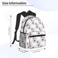 thumbnail image 4 of Vsdgher Poodle Dog Print Unisex Large Capacity Bookbag Schoolbag Casual Daypack for High School/College/Teens/Travel/Work, 4 of 8