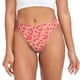 thumbnail image 1 of Fotbe Red Pretty Flowers Tanga Sin Costuras para Mujer con Estampado – Panties Invisibles, Transpirables y Cómodos para Uso Diario-Large, 1 of 6