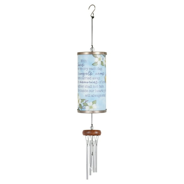 Carson Home Accents Angels Arms 21 in. Cylinder Wind Chime Walmart