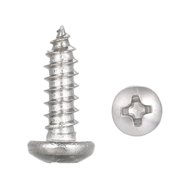 A2 DIN7981 # 8 4.2mm 304 Tornillo de acero inoxidable Avellanado tornillos de madera autorros Carevas Tornillo de rosca