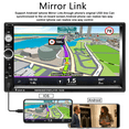 thumbnail image 6 of Podofo Car Stereo Double Din Car Radio 7 Inch MP5 Player with HD Touch Screen Digital Display Bluetooth Multimedia Support PhoneLink USB SD Aux Backup Camera, 6 of 8