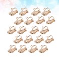 thumbnail image 3 of 20 Pcs Non Piercing Golden Metal Ear Clips for Home Use Fashion Elegant Design Fits Most People, 3 of 8