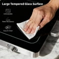 thumbnail image 5 of Sybels Electric Warming Tray, Glass Surface Food Warmer with Precise Temperature Control, Effortlessly Clean Buffet Server for Events, Parties, and Gatherings, Hot Serving Dish, Black, 5 of 8