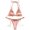 Pink, variant on Women String Bikini Set Halter Side Tie Two Piece Swimsuit Triangle Bathing Suits(L,Pink)