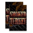 thumbnail image 1 of Smoked Turkey (24" X 36") Vinyl Decal Only (Pack of 2) |Sign|Sticker|Poster, 1 of 4
