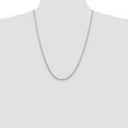 thumbnail image 5 of Auriga Fine Jewelry 925 Sterling Silver 2.5 mm Round Spiga Chain Necklace for Women 24", 5 of 5