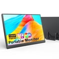thumbnail image 1 of WGK Monitor portátil Extensor de pantalla para computadora portátil 15.6 pulgadas 1080P Monitor externo de viaje USB-C HDMI Monitor de juegos ultra delgado con bisel cero con soporte, para PC Mac Phon, 1 of 5