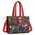 thumbnail image 2 of Teacher Tote Bag,I Love My Dogs Art Teacher Utility Tote Bag,Large Work Tote Bags for Women with Multiple Pockets,Top Zipper Closure,13.8x10.6x6.7 Inch, 2 of 5