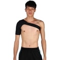 thumbnail image 4 of Shoulder Protector, Adjustable Breathable Gym Single Shoulder Support Back Support Shoulder Belt Drawstring Black Bandage Men and Women for Relieve Shoulders Pain (Color : Right), 4 of 7