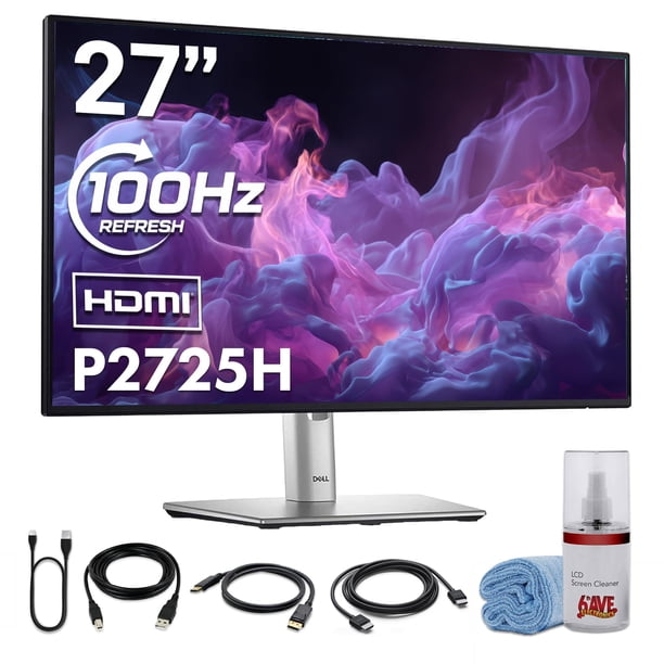 Monitor Dell P2725H de 27 pulgadas Full HD (1920 x 1080) IPS LED, 100 Hz