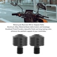 thumbnail image 4 of Motorcycle Rearview Mirror Adapter Bolts, 2Pcs Aluminum Alloy 8mm Thread Height Adjustment Screw Handlebars Mirror Fitting for Motorcycles, 4 of 7