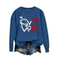thumbnail image 5 of Dgankt Sweatshirt for Women Womens Sweatshirts Casual Valentine's Day Pullover Tops Oversized Long Sleeve Crewneck Shirts S-2XL, 5 of 6