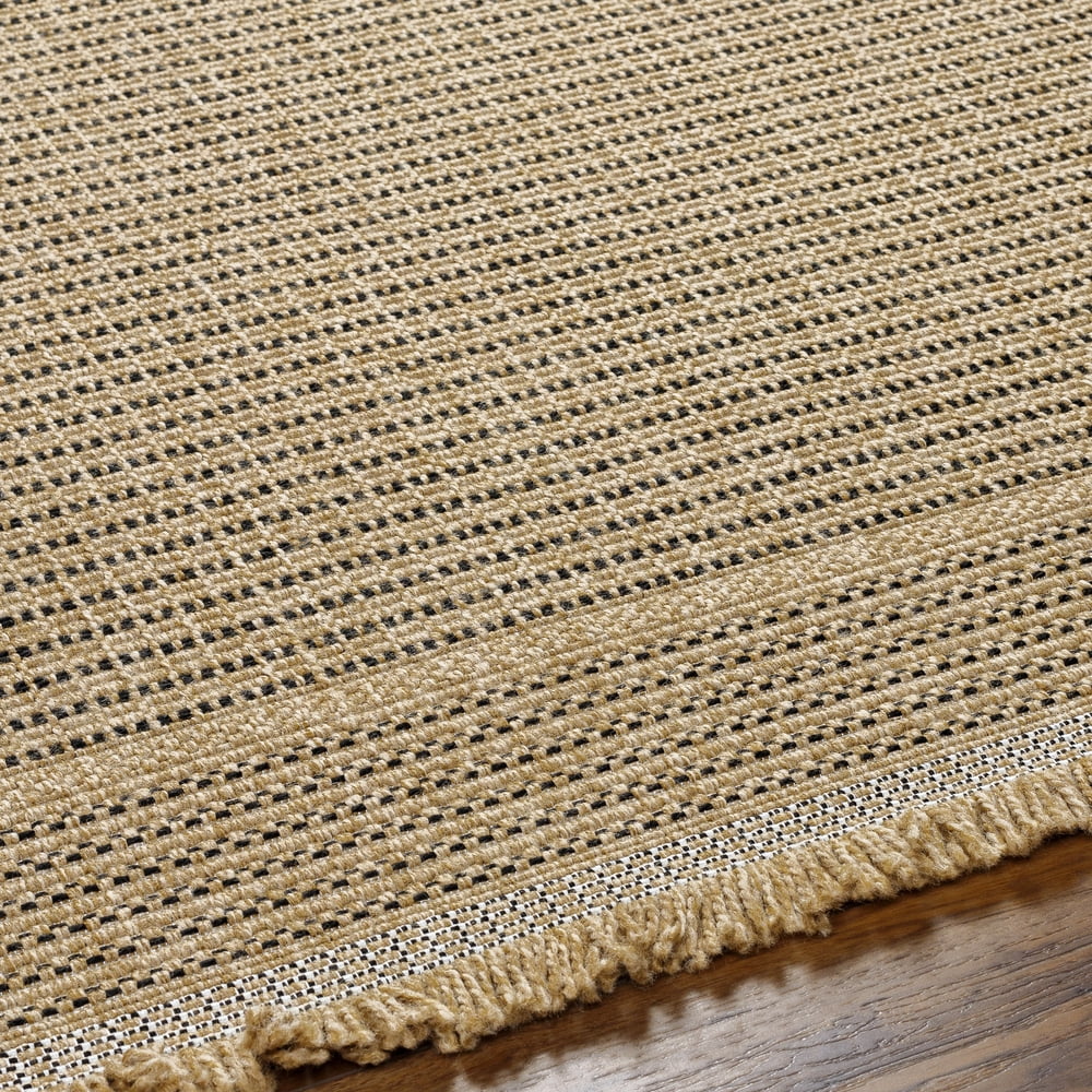 Livabliss Outdoor Rugs, 8x10 Mirage Cottage Tan Area Rug for Patio, Porch, Deck, Backyard, Waterproof Indoor Outdoor Carpet (7'10" x 10')