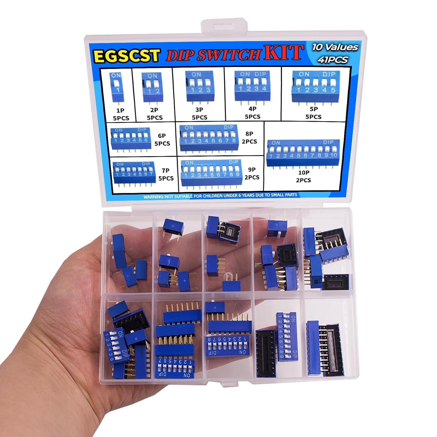 4110 value dual row blue toggle switch mixed kit 12345678910 positions 2.54mm can be installed switch type sliding switch breadboard switch for circuit breadboard