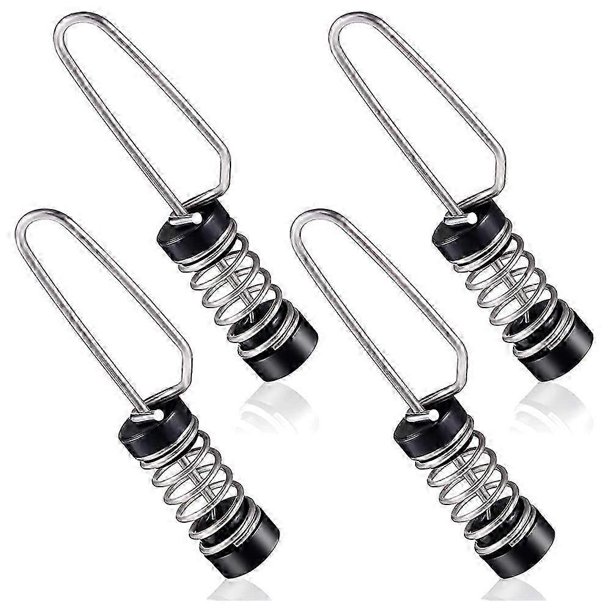 4PCS Fishing Flag Clips Stainless Steel Marine Boat Flag Clips for Halyards Outrigger Lines Antennas Flagpole Rope